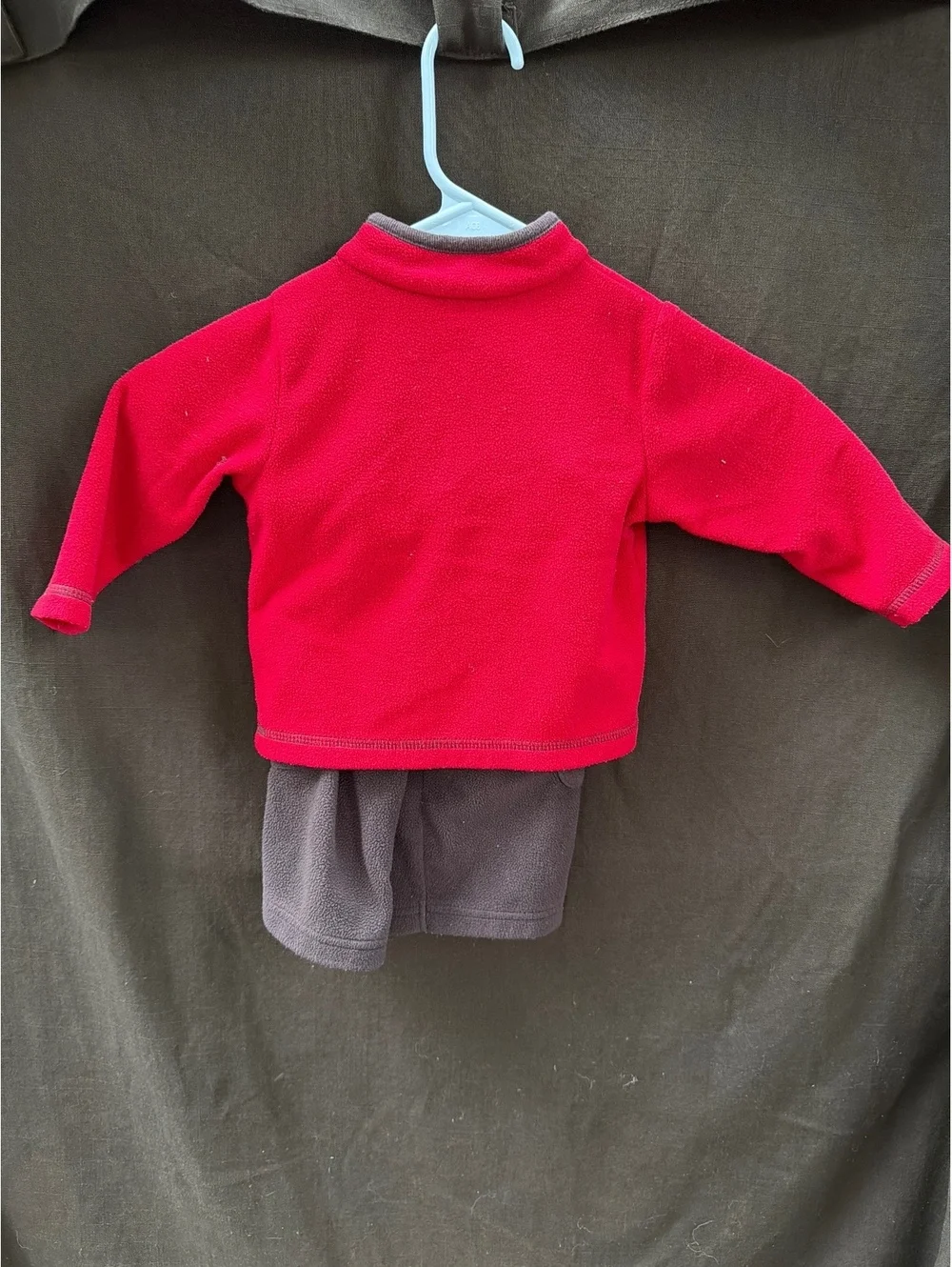 Carter's Baby Toddler 2-Piece Fleece Outfit Red & Brown Football Theme